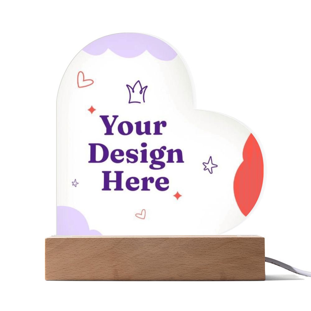 Acrylic Heart Plaque