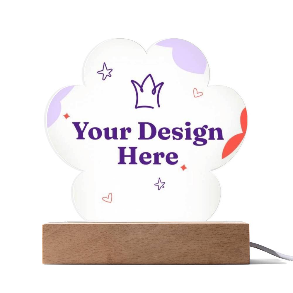 Paw Print Acrylic Plaque