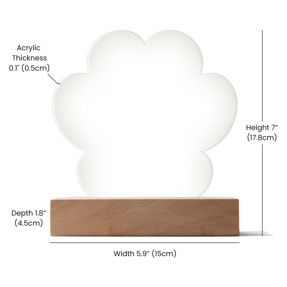 Paw Print Acrylic Plaque