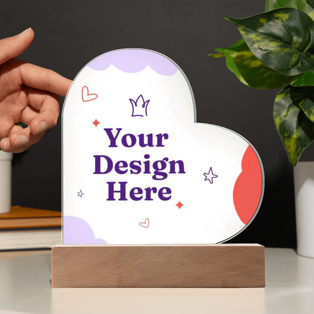 Acrylic Heart Plaque