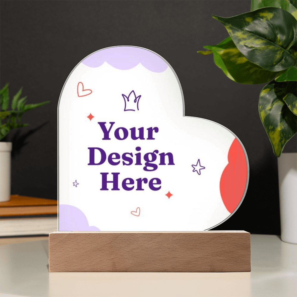 Acrylic Heart Plaque