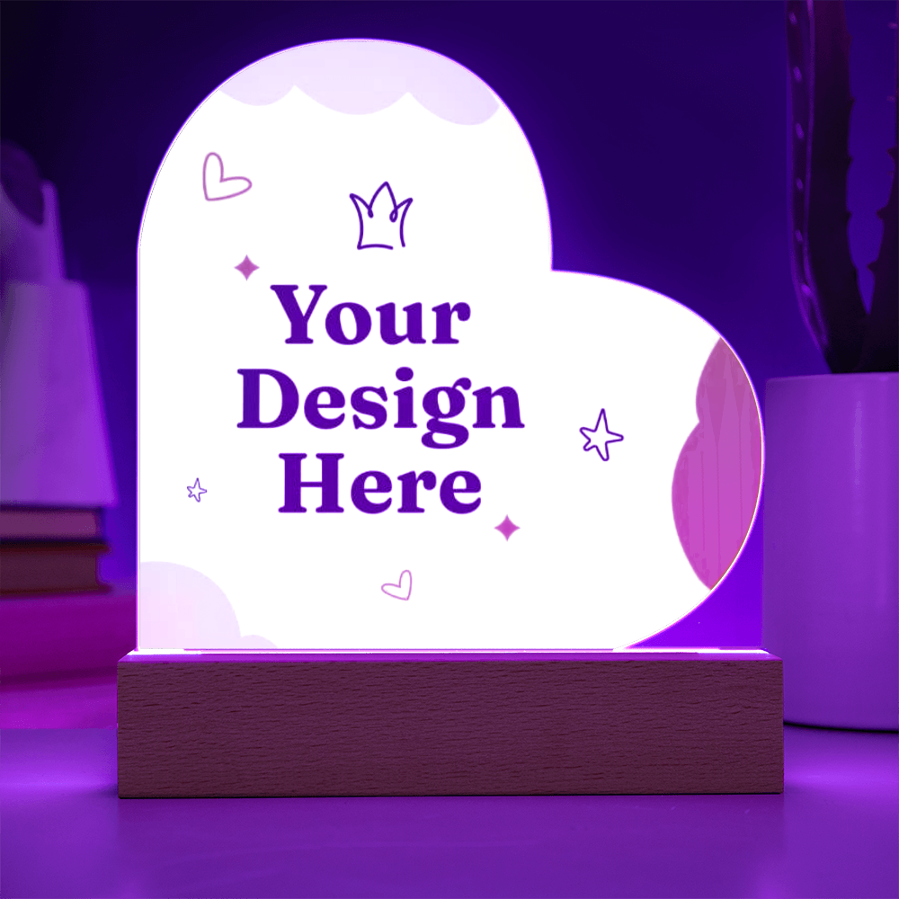 Acrylic Heart Plaque