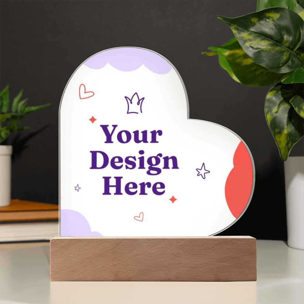 Acrylic Heart Plaque