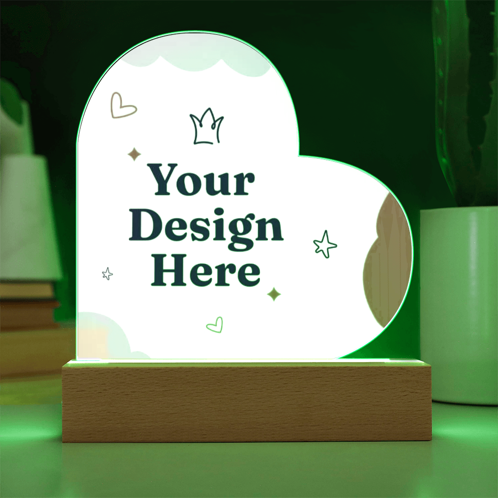 Acrylic Heart Plaque