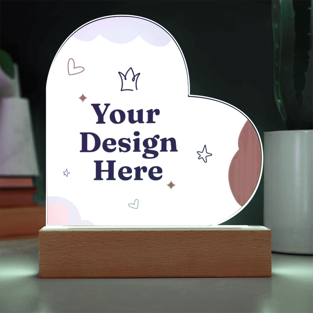 Acrylic Heart Plaque