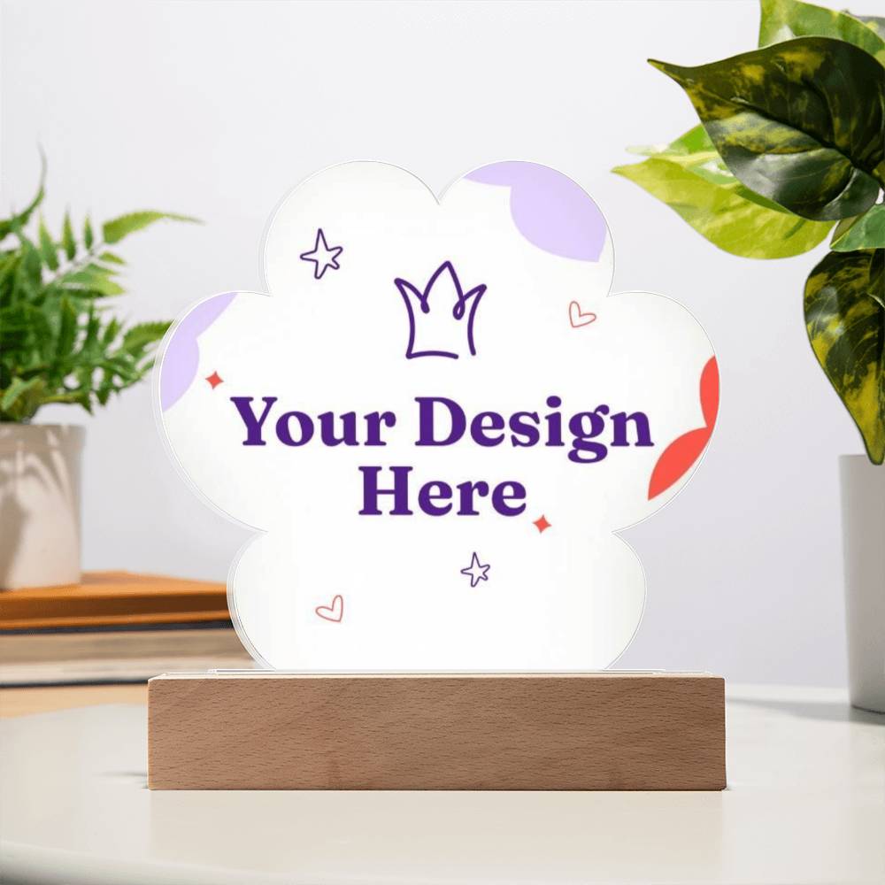 Paw Print Acrylic Plaque