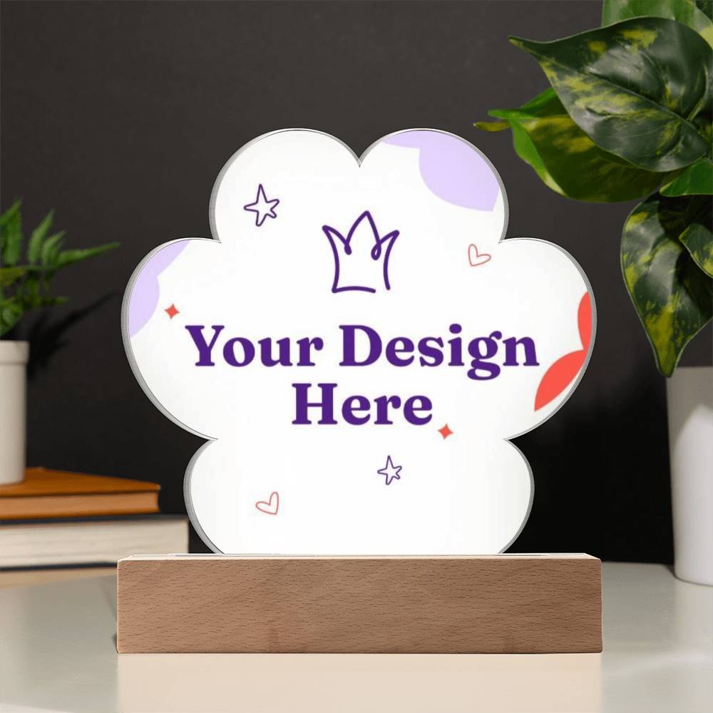 Paw Print Acrylic Plaque