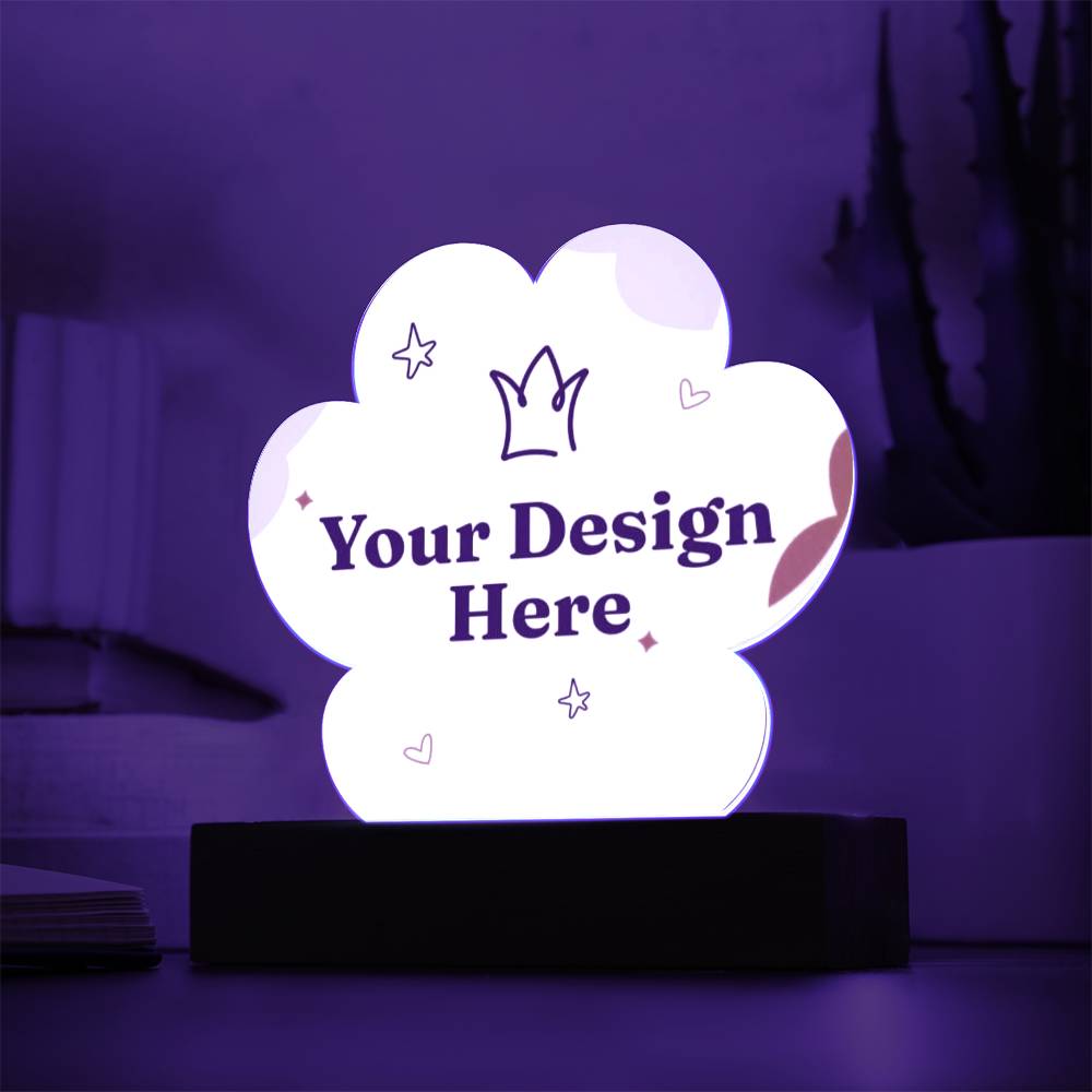 Paw Print Acrylic Plaque