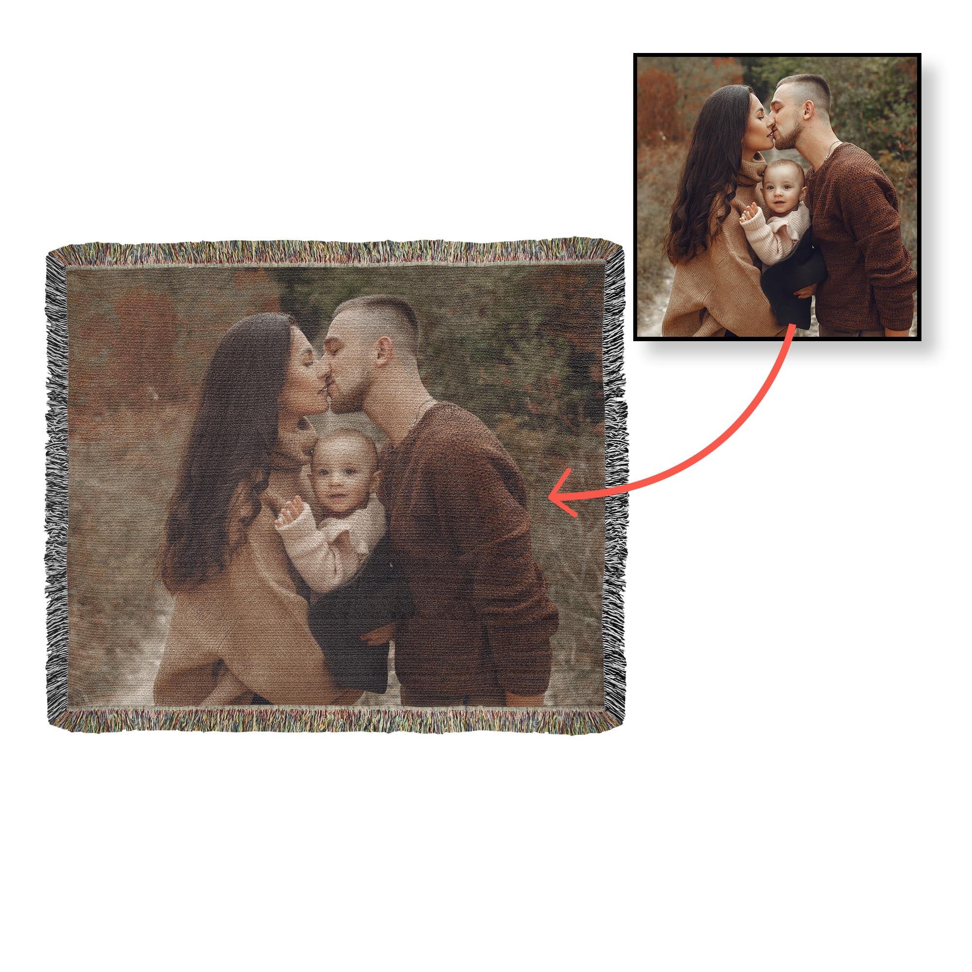 Woven Photo Blanket (Landscape)