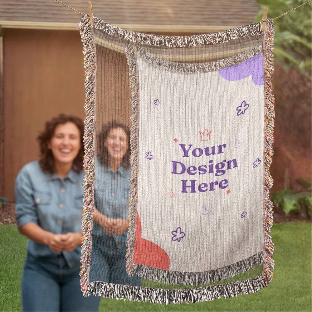 Woven Photo Blanket (Portrait)