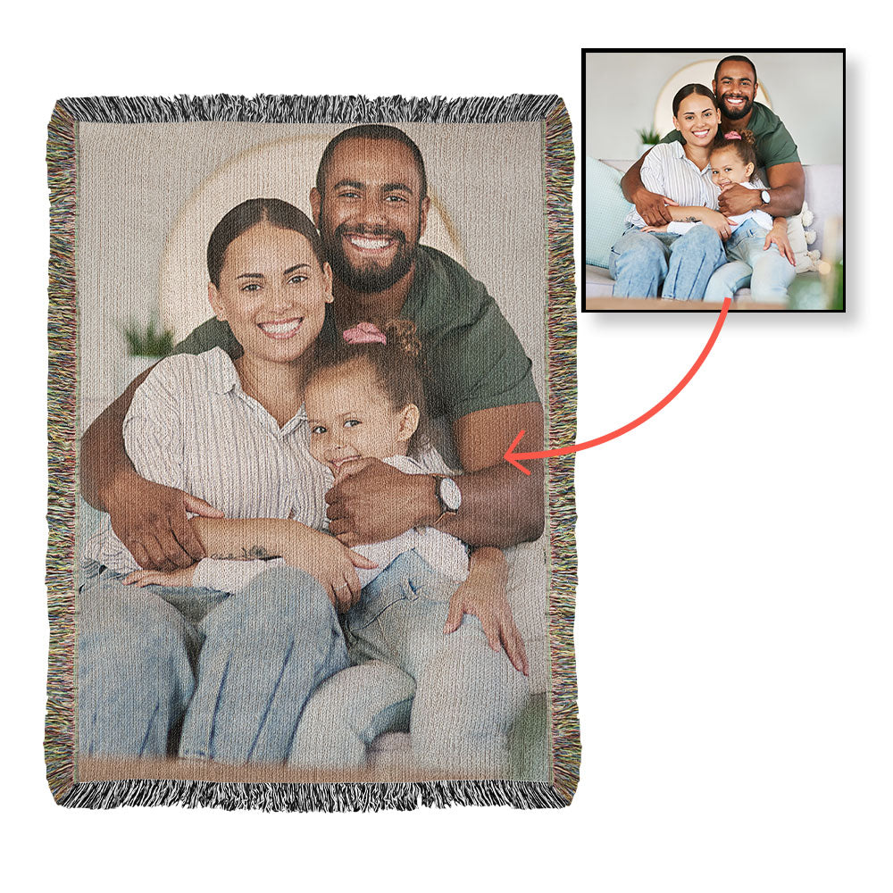 Woven Photo Blanket (Portrait)