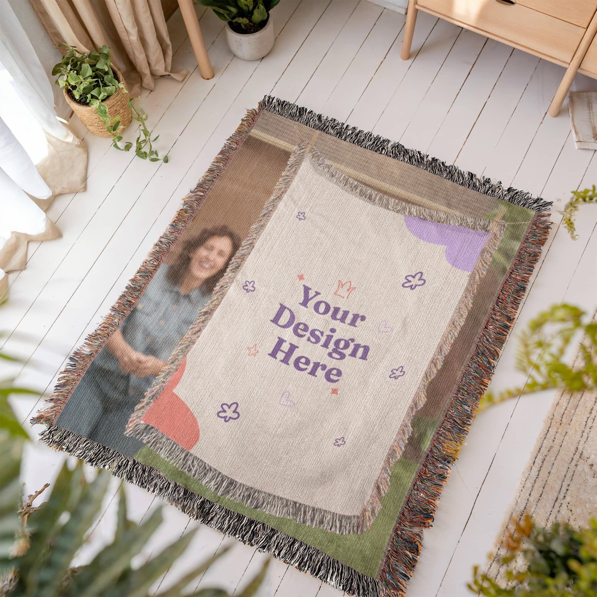 Woven Photo Blanket (Portrait)