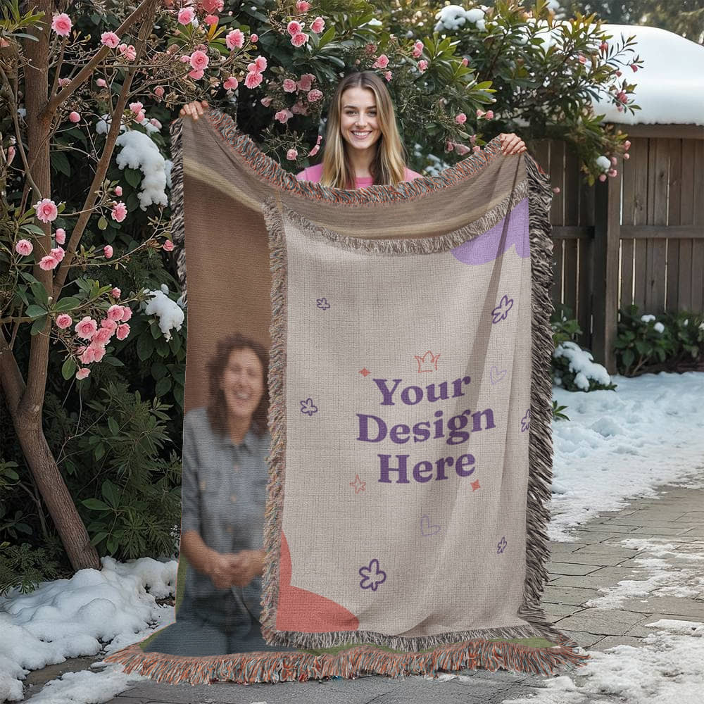 Woven Photo Blanket (Portrait)