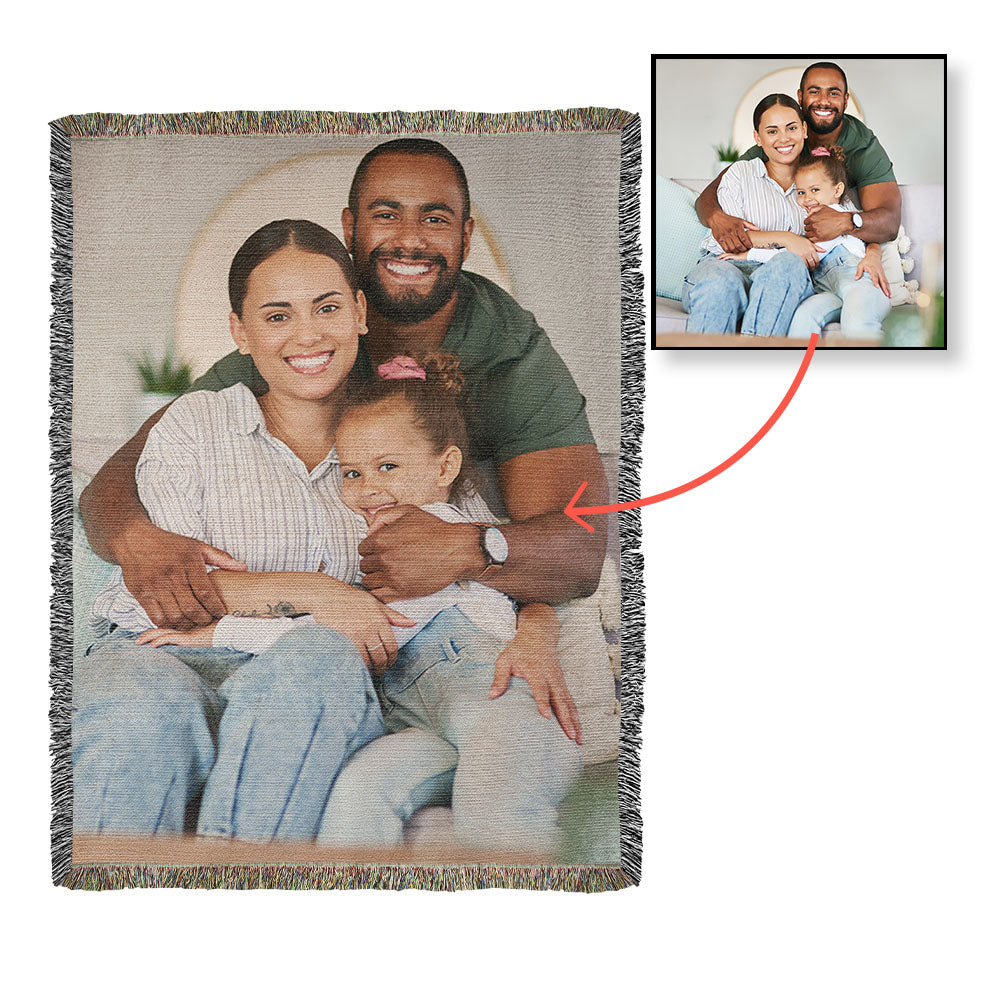 Woven Photo Blanket (Portrait)