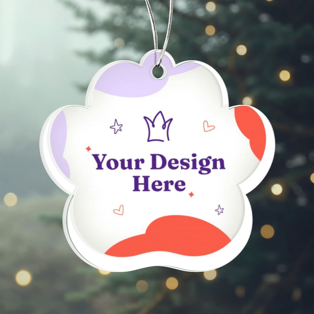 Acrylic Paw Ornament