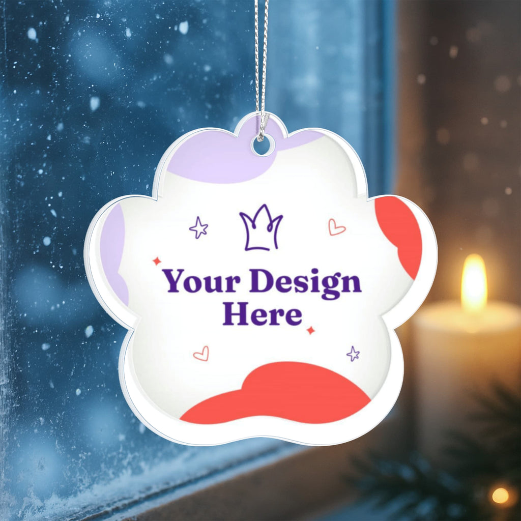 Acrylic Paw Ornament