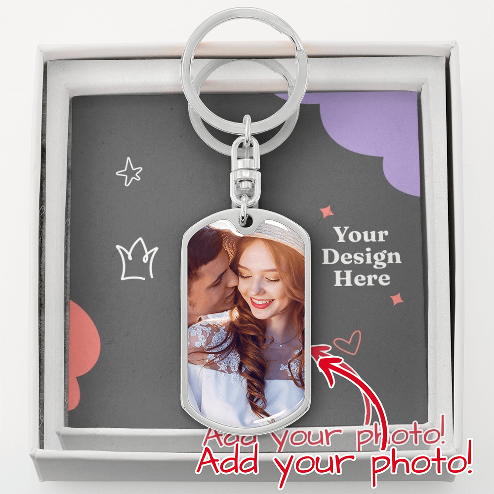 Dog-Tag Keychain (Email us your image)